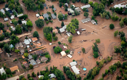 homes flooding